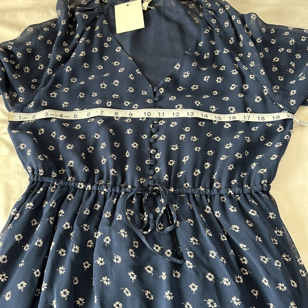 NWT Joie Alithea Dress Floral Navy Size Large (New With Tags) - Picture 13 of 16